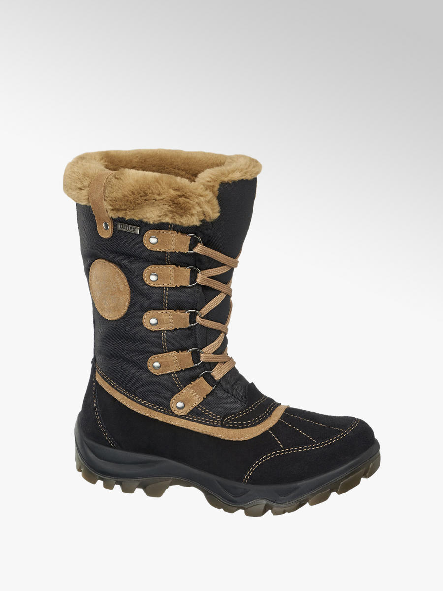 Damen Snowboots gefüttert von Cortina in schwarz Damen Snowboots gefüttert von Cortina in schwarz